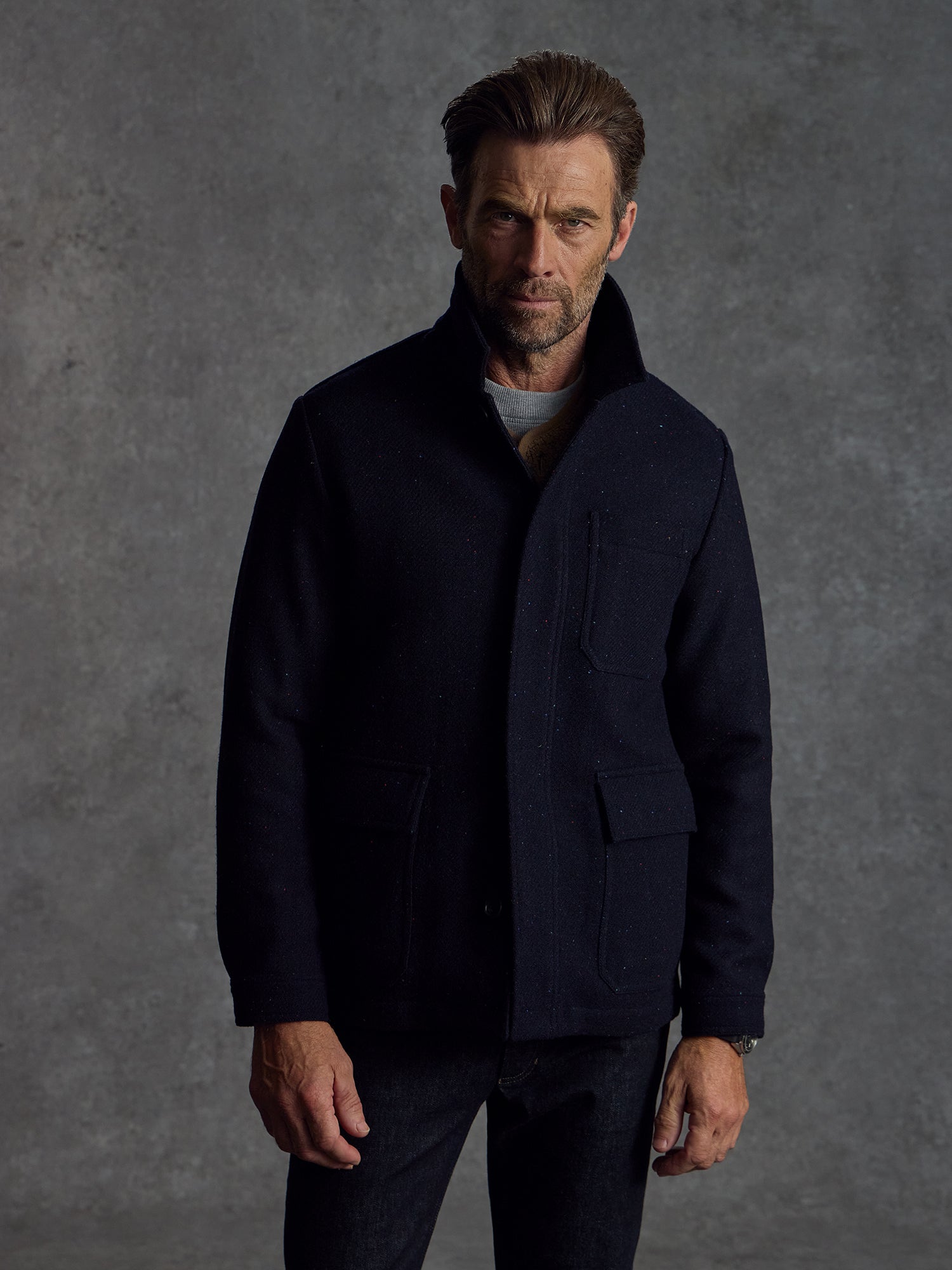 MATTHEWS FRIDAY　Harris Tweed　英国製　ヘリンボーン柄　灰色　PURE WOOL 100％ テーラードジャケット HFW Harris Tweed \u2014 TWEED ADDICT