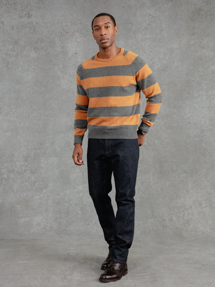 Striped merino new arrivals wool sweater