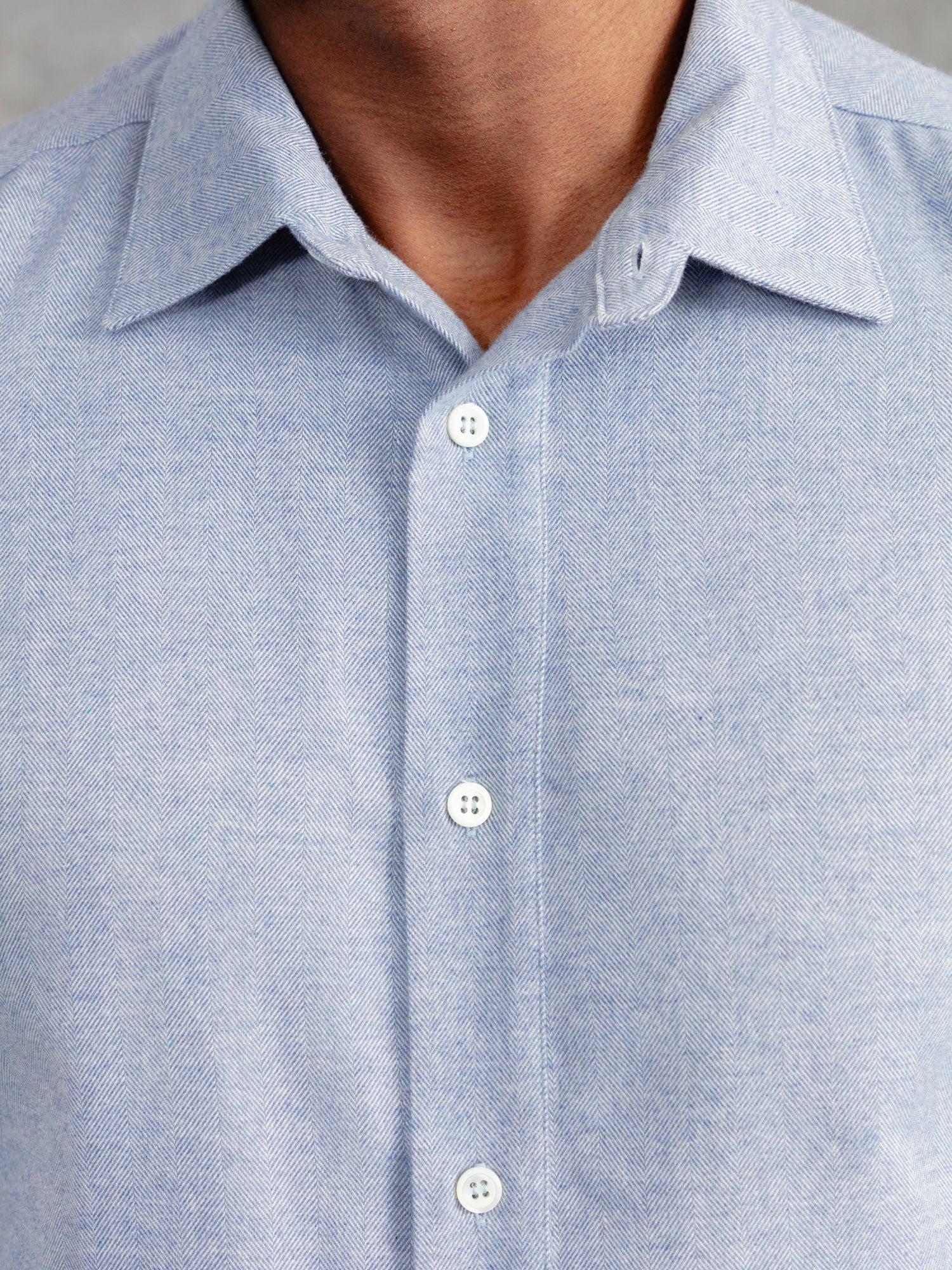 Oxford Blue Herringbone