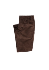 The Cashmere Cord Drawstring Trousers - Bark The Cashmere Cord Drawstring Trousers - Bark