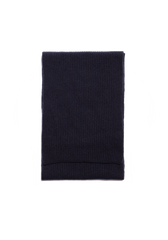 The Cashmere Ribbed Scarf - Midnight