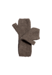 The Cashmere Wrist Warmers - Dark Taupe The Cashmere Wrist Warmers - Dark Taupe