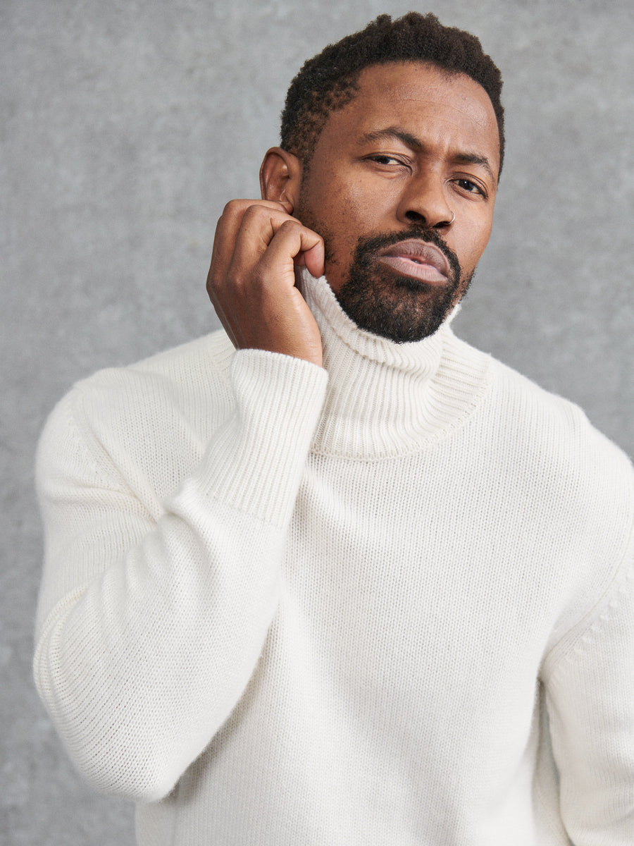 White roll neck online