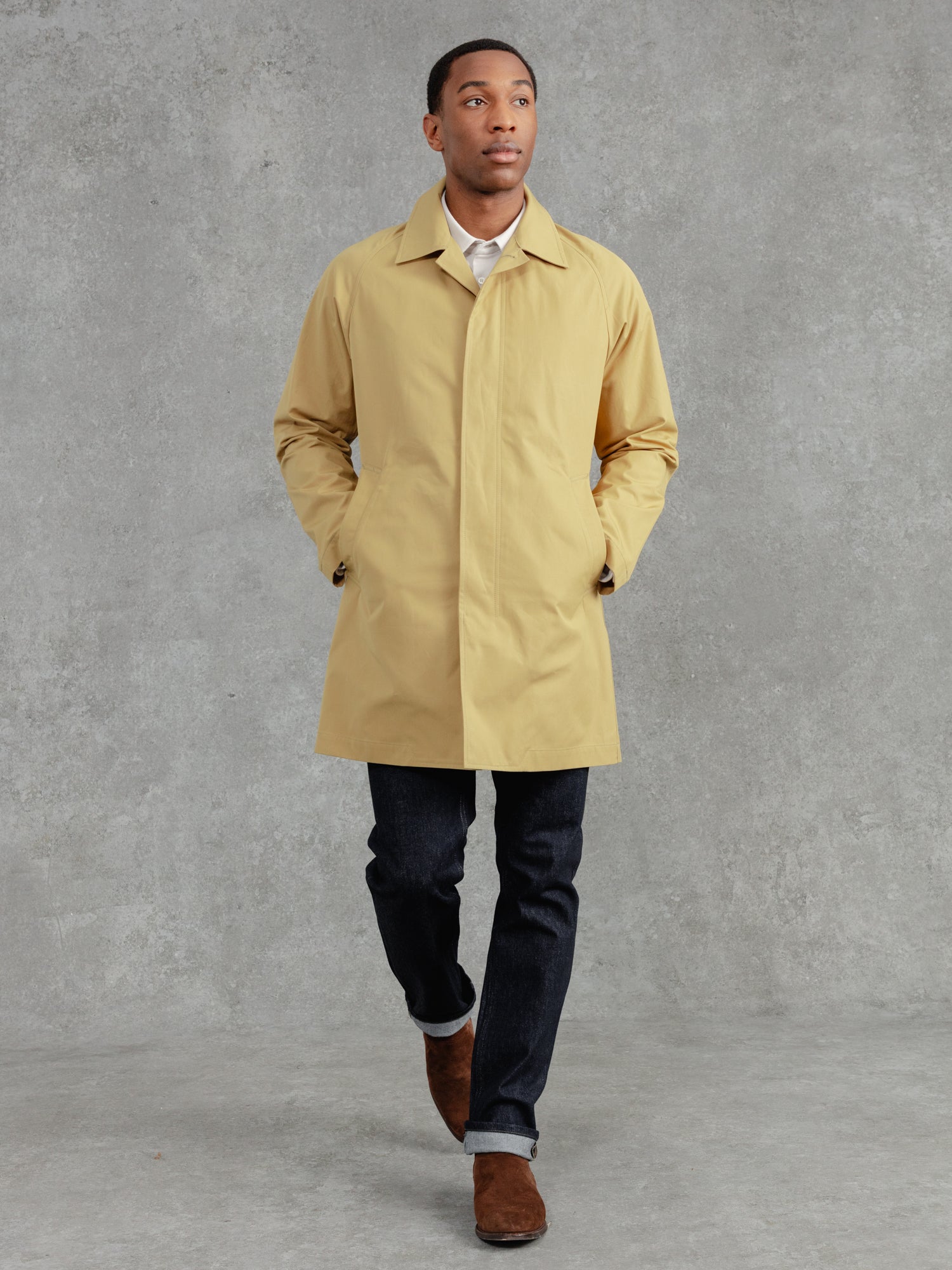 The Ventile Raglan Raincoat Bronze