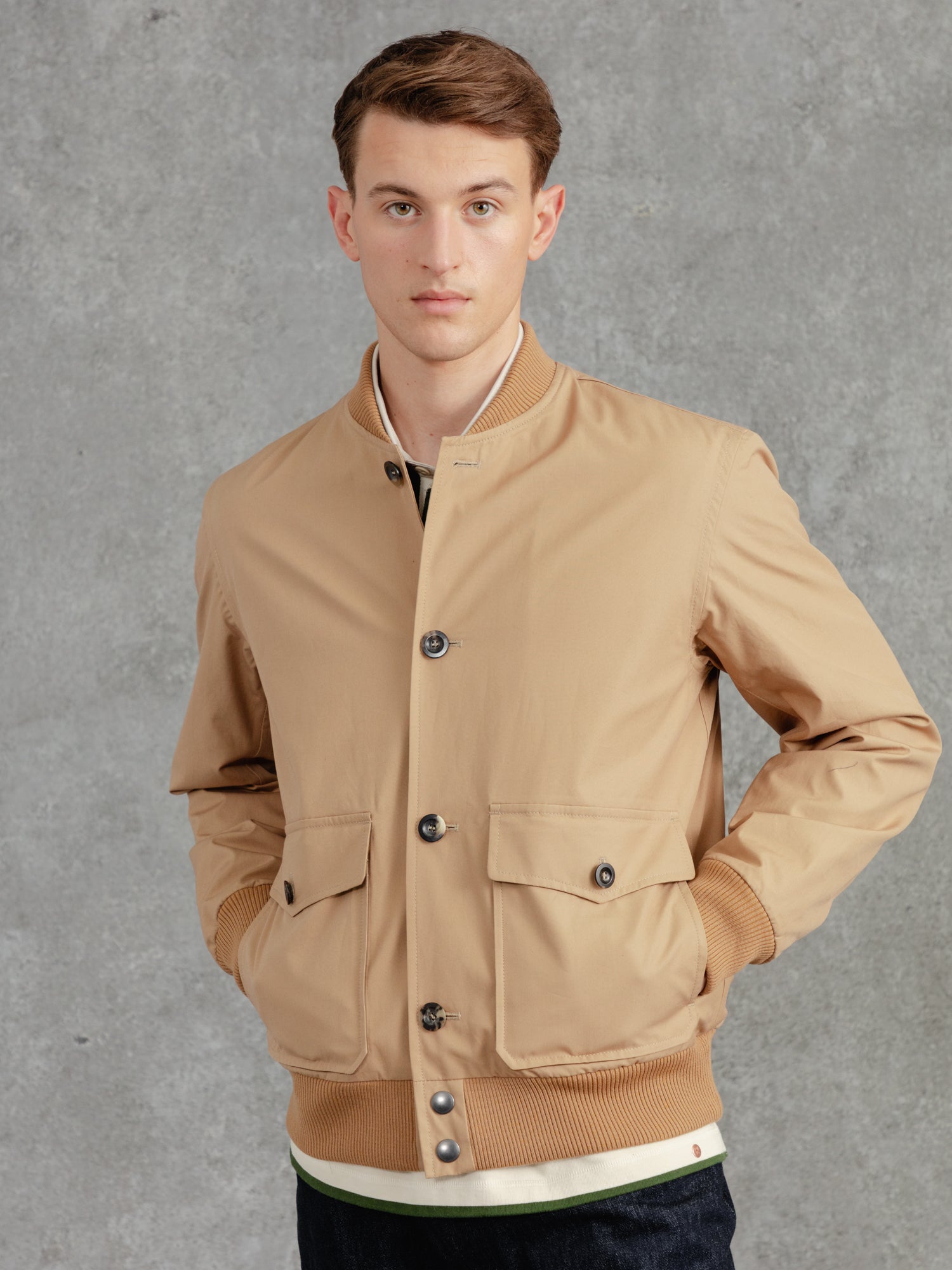 The Ventile Bomber Caramel