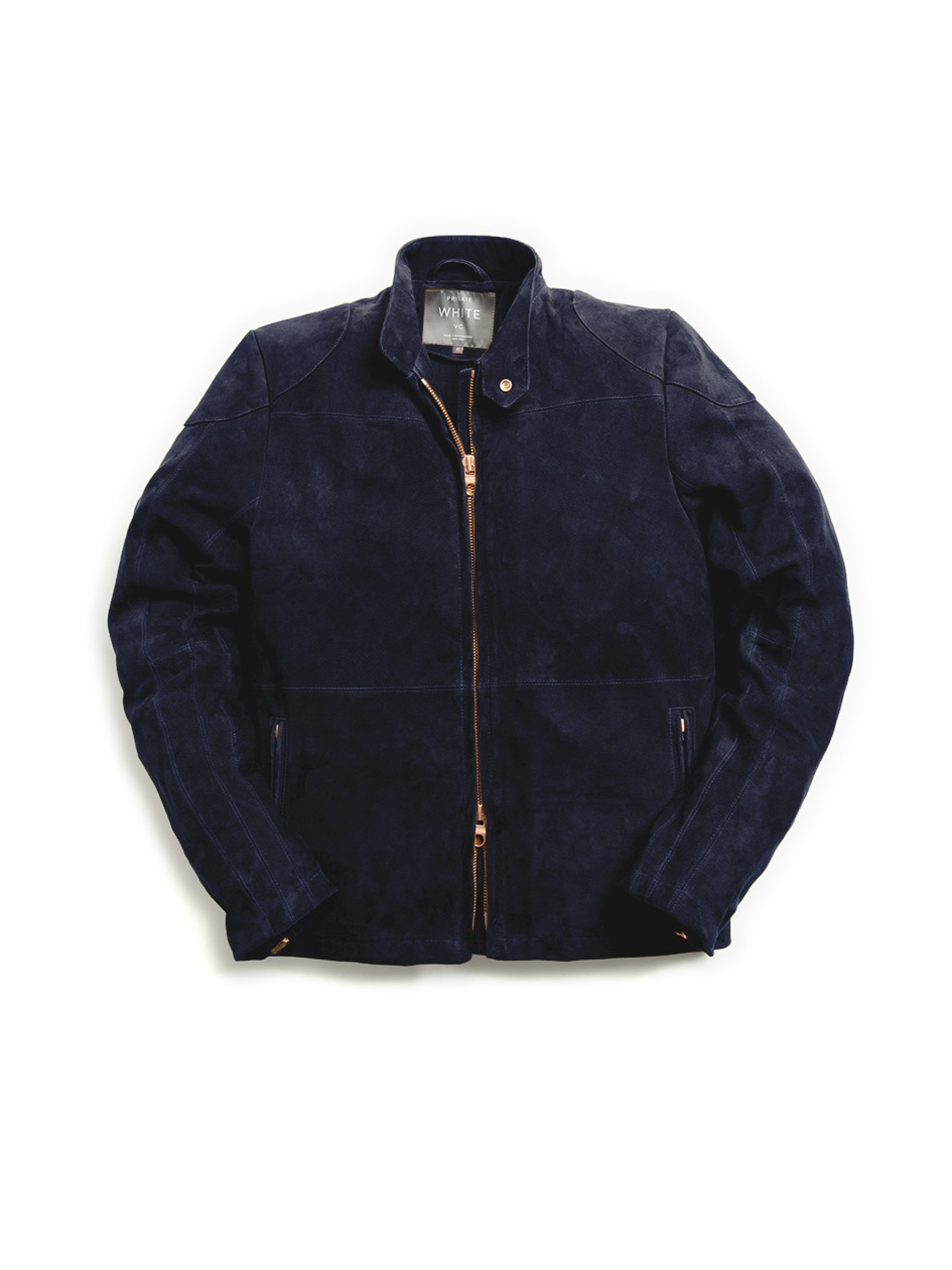 Private white suede bomber hotsell