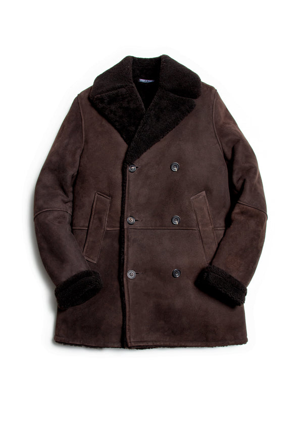 The Suede Shearling Peacoat