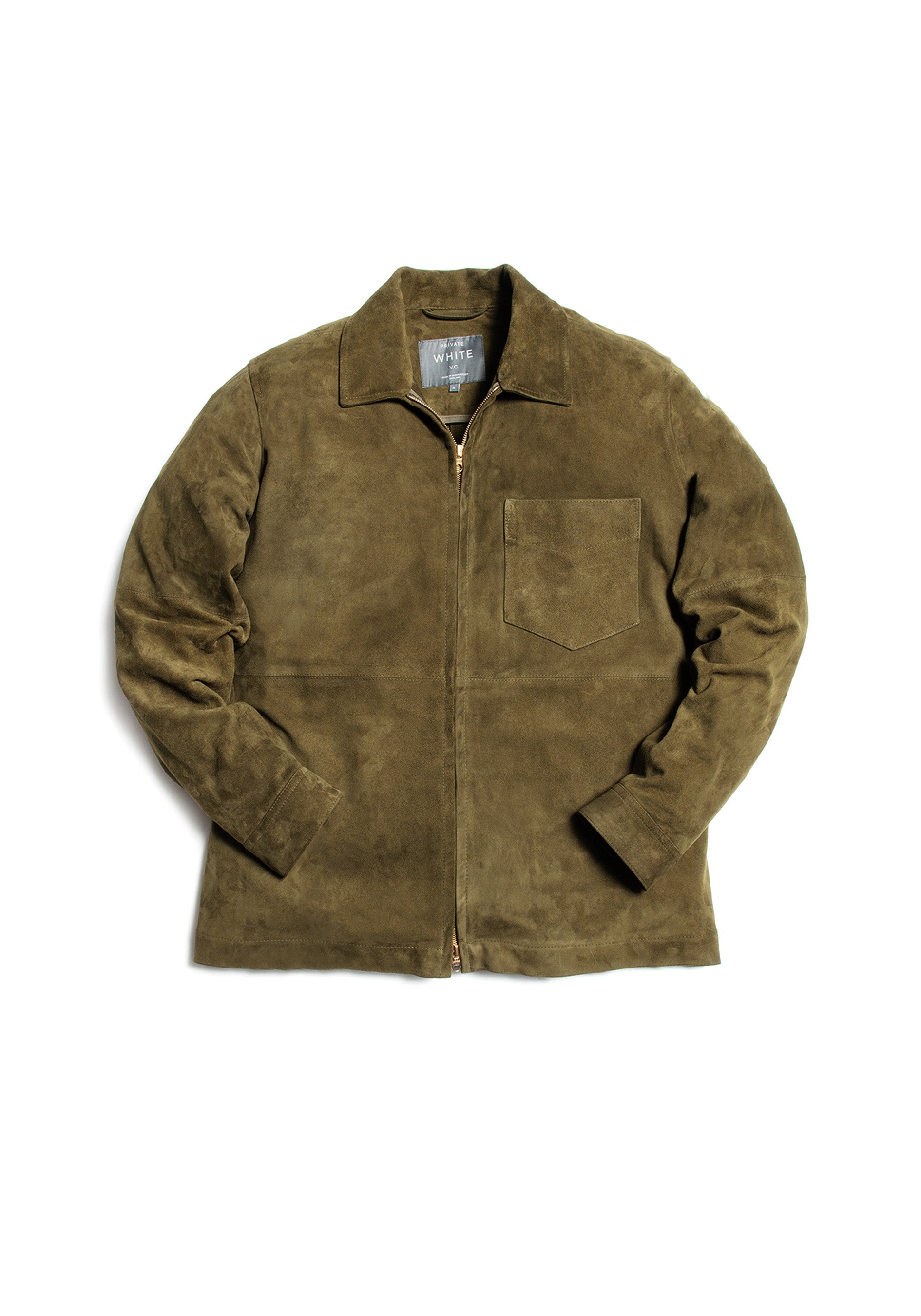 The Suede Panelled Overshirt – PrivateWhite V.C.