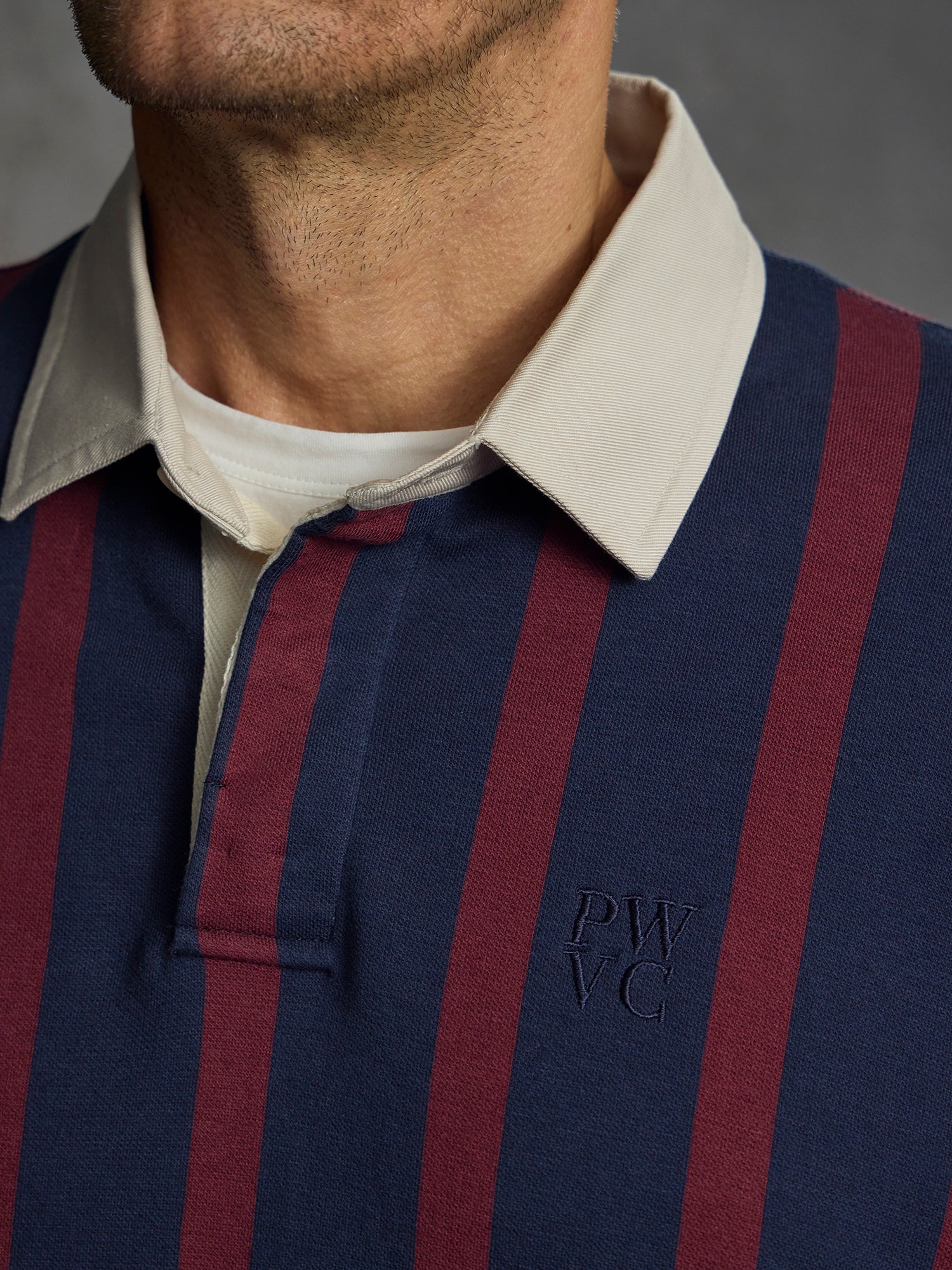 The Valour Shirt - Navy Stripe