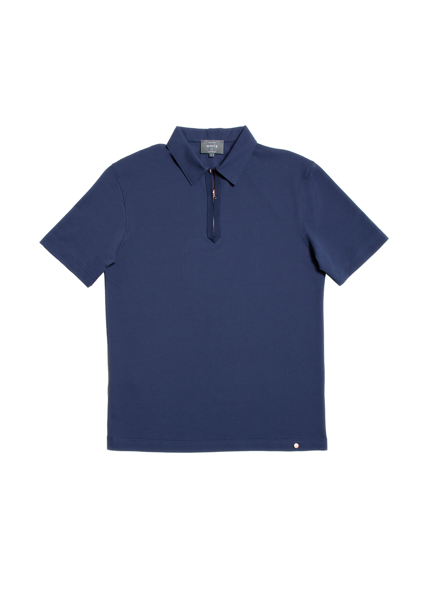 The Ashley Zip Polo - Ink