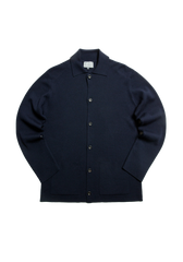 The Merino Knitted Jacket - Midnight