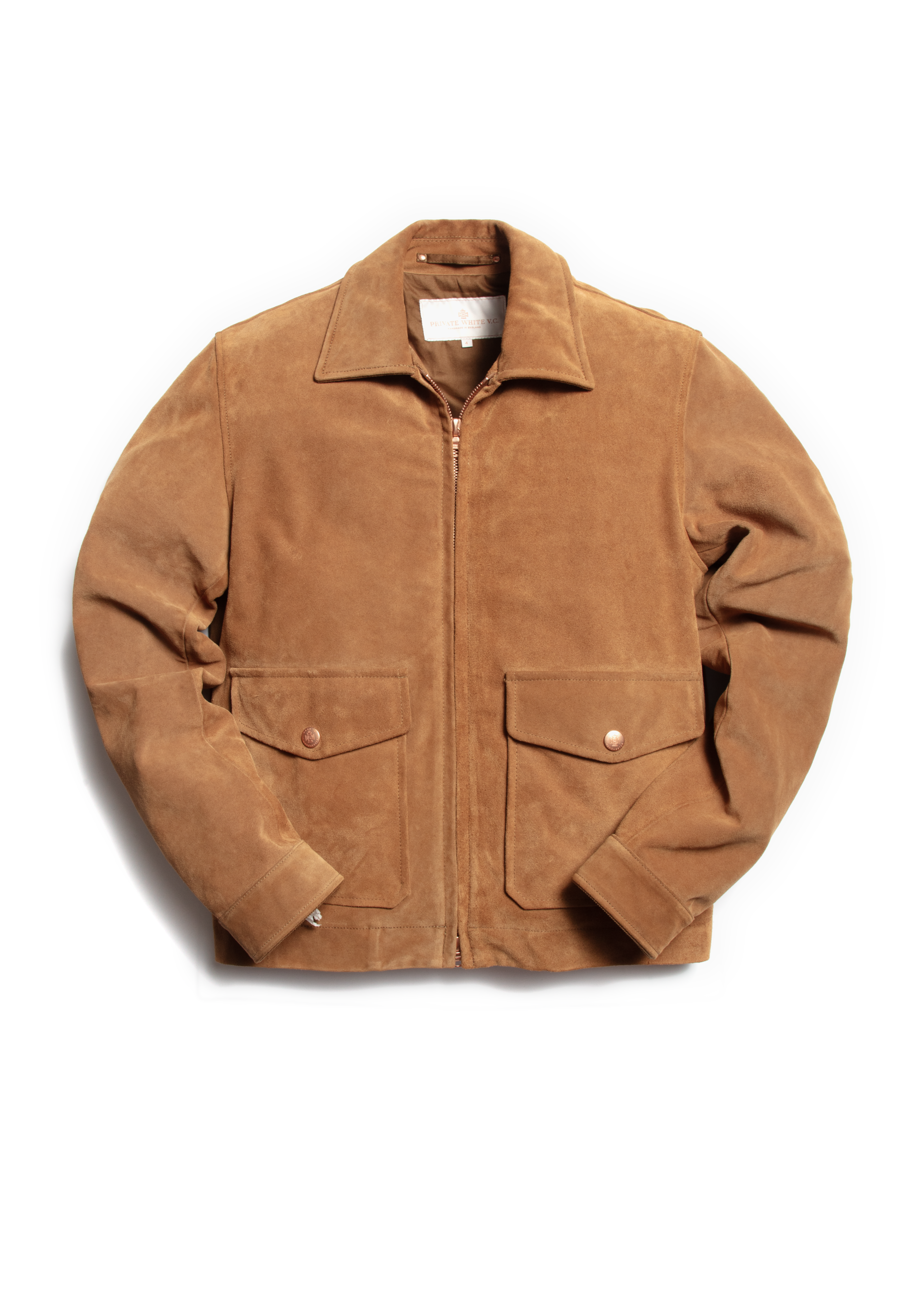 The Calf Suede Bomber Tan 2 XS