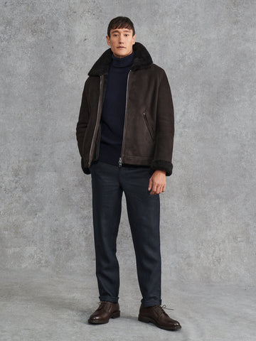 Todd snyder shearling flight jacket cheap